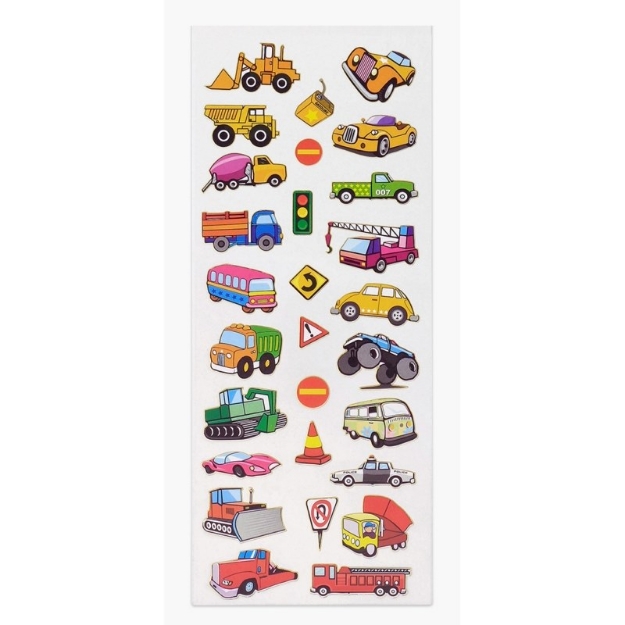 ΑΥΤΟΚΟΛΛΗΤΑ STICKERS  320 DIGGERS & CARS 31X11cm