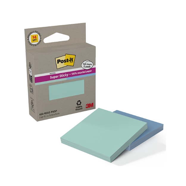 ΧΑΡΤΑΚΙΑ 3Μ 654 654-RSS2-PSGP COL76x76(70φ)