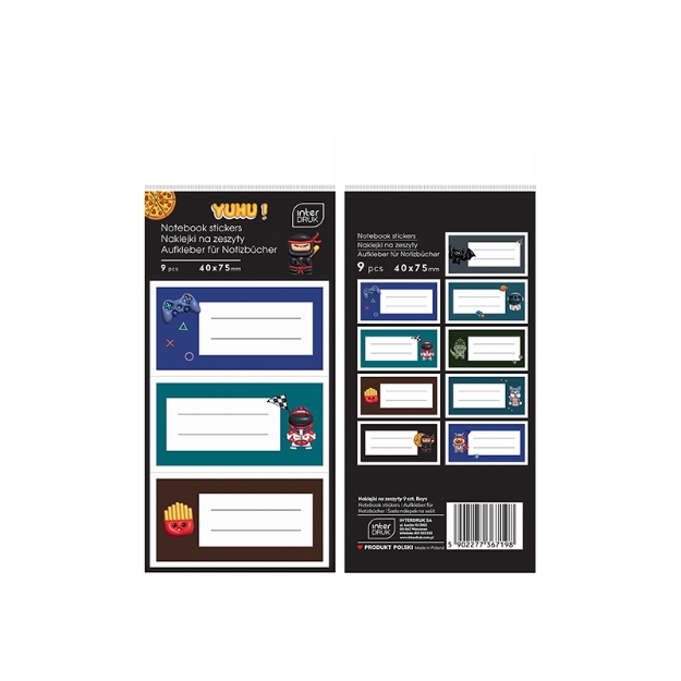 ΕΤΙΚΕΤΕΣ INTERDRUK 383938 BOYS 9φυλλα