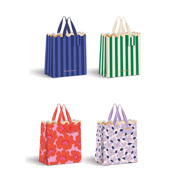 ΤΣΑΝΤΑ ΧΑΡΤΙΝΗ INT 377029 GOLD SHAPE 26X33x13