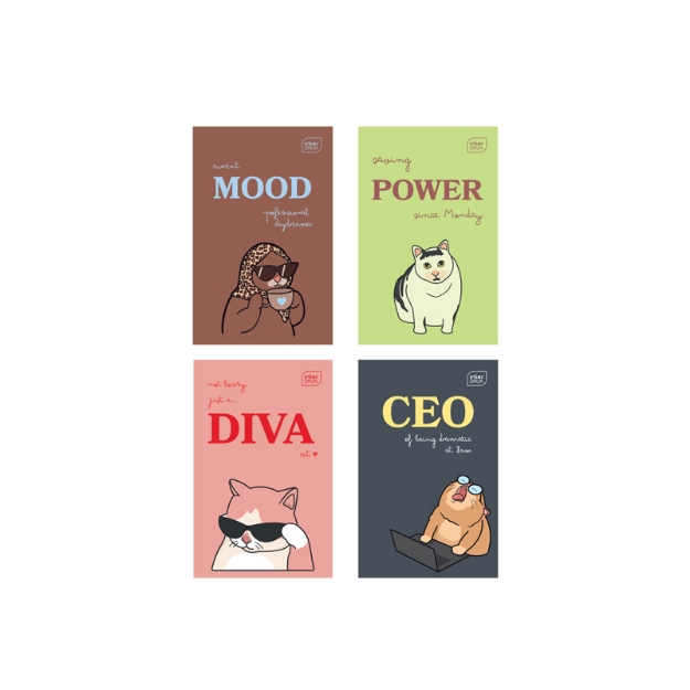 ΣΗΜΕΙΩΜΑΤΑΡΙΟ INTERDRUK MEME CATS 14x21cm