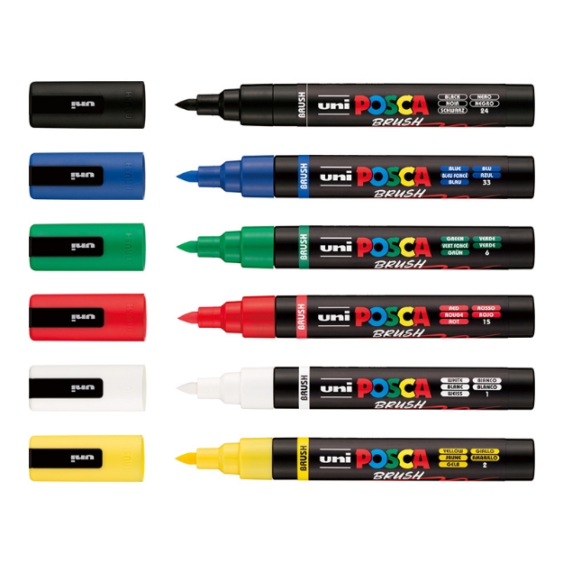 ΜΑΡΚΑΔΟΡΟΙ UNI POSCA PC-5BRUSH MEDIUM
