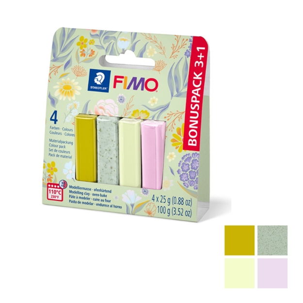 ΣΕΤ STAEDTLER FIMO-EFFECT 8023-S1P FLORAL 3+1