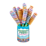 ΜΟΛΥΒΙΑ TREND 966285 RAINBOW POWER ΜΕ ΓΟΜΑ LOLLIPOP 16τεμ