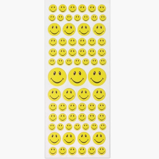 ΑΥΤΟΚΟΛΛΗΤΑ STICKERS  309 SMILEY FACES 31X11cm