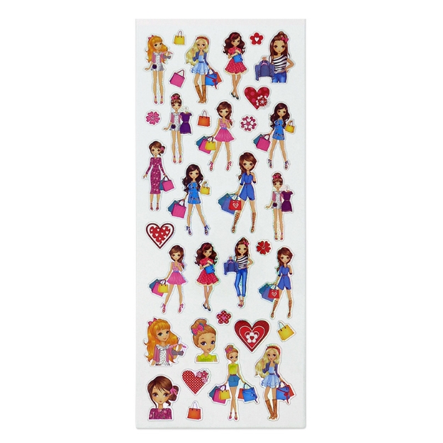 ΑΥΤΟΚΟΛΛΗΤΑ STICKERS 1805 FASHION GIRLS 31X11cm