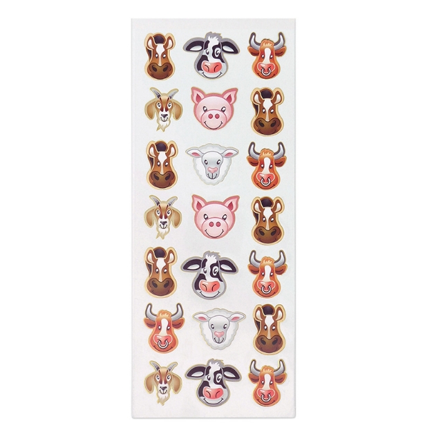 ΑΥΤΟΚΟΛΛΗΤΑ STICKERS  317 FARM FACES 31X11cm