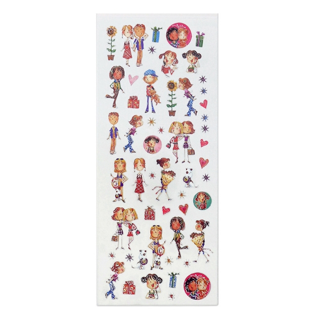 ΑΥΤΟΚΟΛΛΗΤΑ STICKERS  510 FASHION FRIENDS 31X11cm