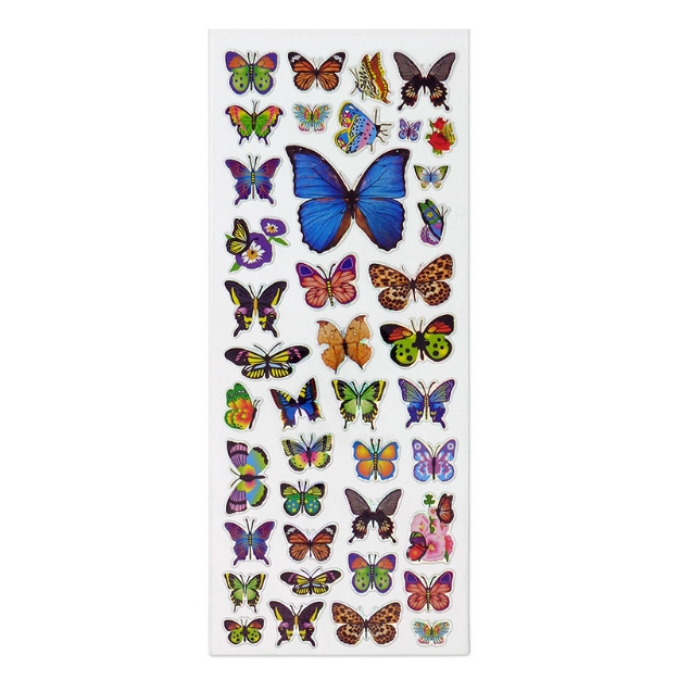 ΑΥΤΟΚΟΛΛΗΤΑ STICKERS  733 BUTTERFLIES 31X11cm