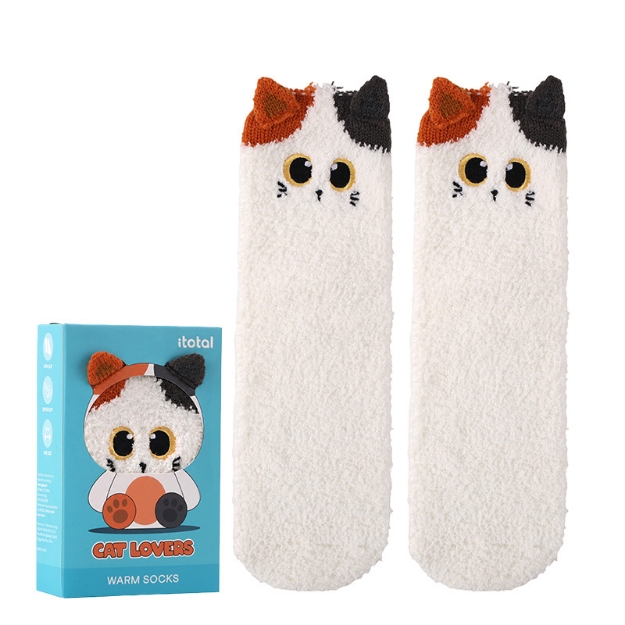 ΚΑΛΤΣΕΣ i-TOTAL XL2821G NON-SLIP ORANGE CAT