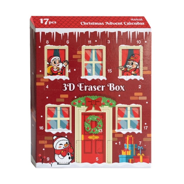 ΗΜΕΡΟΛΟΓΙΟ i-TOTAL XL3499 XMAS 3D ERASER ADVENT CALENDAR