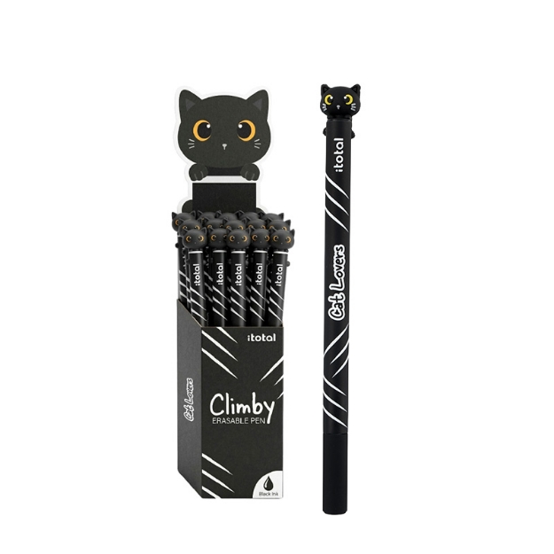 ΣΤΥΛΟ i-TOTAL XL3600 CLIMBY ERASABLE PEN BLACK CAT