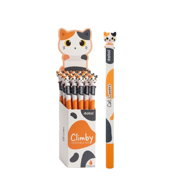 ΣΤΥΛΟ i-TOTAL XL3601 CLIMBY ERASABLE PEN ORANGE CAT