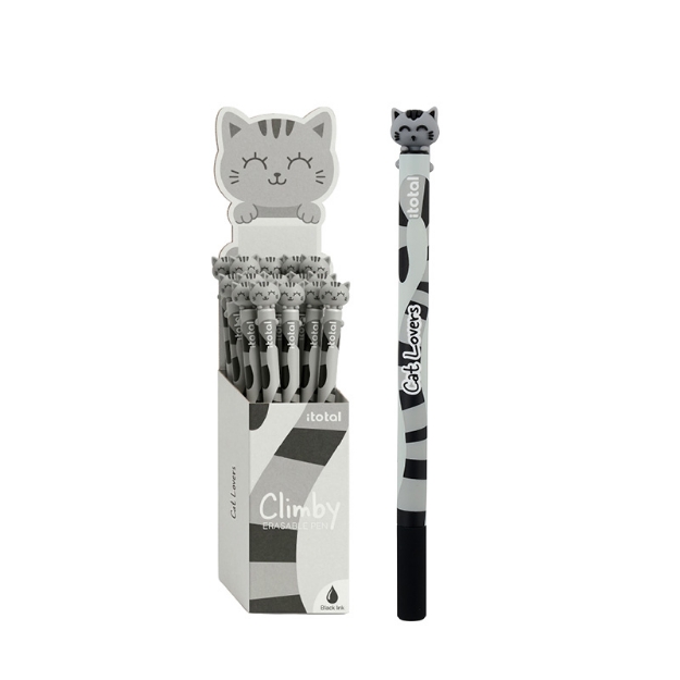 ΣΤΥΛΟ i-TOTAL XL3602 CLIMBY ERASABLE PEN GREY CAT
