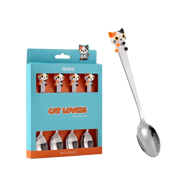 ΣΕΤ i-TOTAL XL3741 COFFEE SPOONS ORANGE CAT