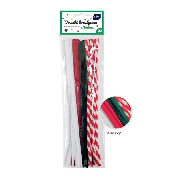 ΣΥΡΜΑ INTERDRUK ΠΙΠΑΣ XMAS ASSORTED 30cm 32pcs