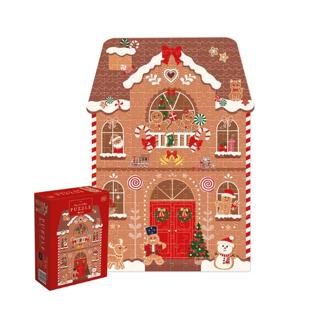 ΠΑΖΛ INTERDRUK 200 XMAS SHAPE GINGERBREAD HOUSE