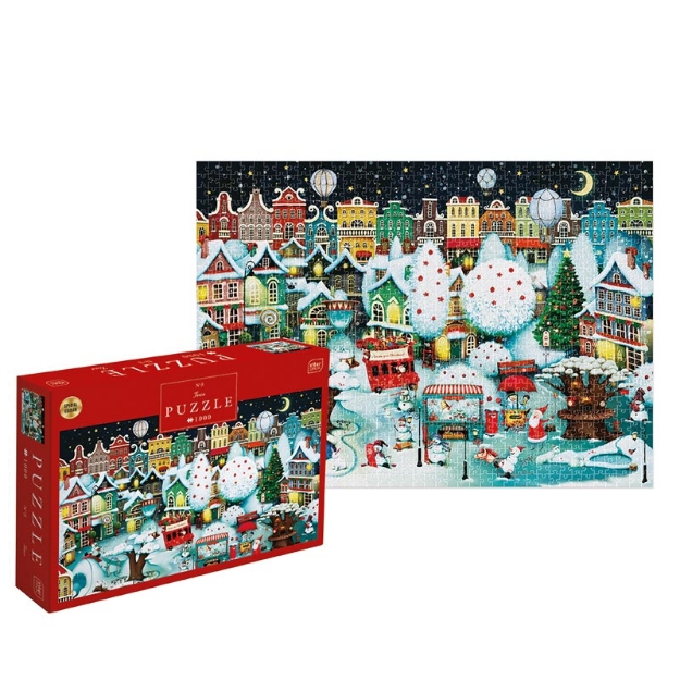 ΠΑΖΛ INTERDRUK 1000 XMAS FROSTY TOWN