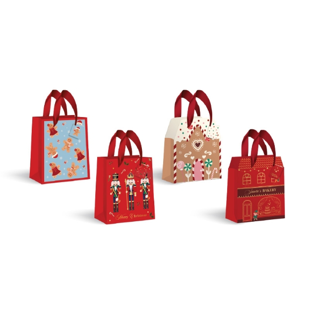 ΤΣΑΝΤΑ ΧΑΡΤΙΝΗ INT 397850 XMAS MINI 11X17cm