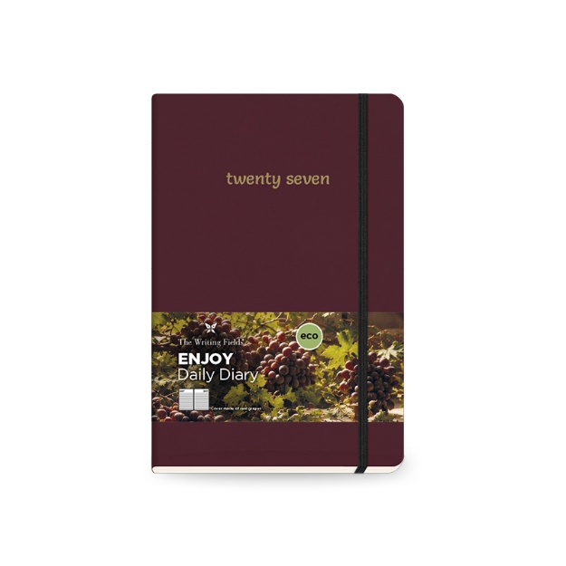 DIARY 800583 ENJOY BURGUNDY ΗΜΕΡΗΣΙΟ 14x21cm