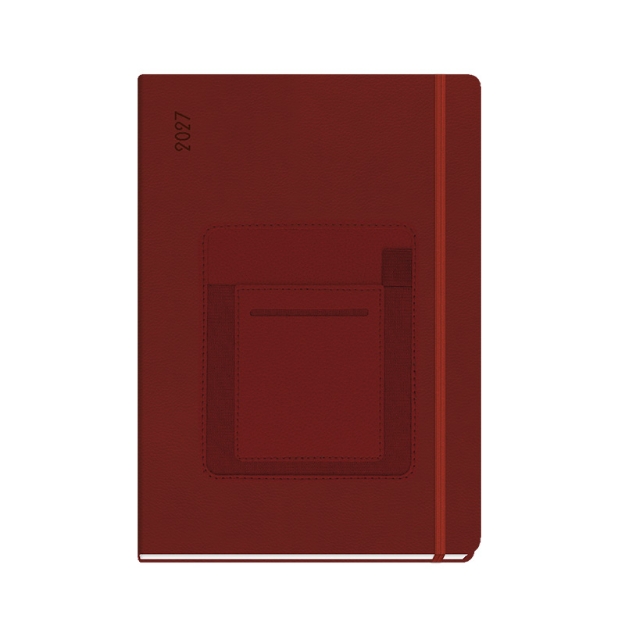 DIARY 800934 PEN HOLDER PLUS CHERRY ΗΜΕΡΗΣΙΟ 17x24cm