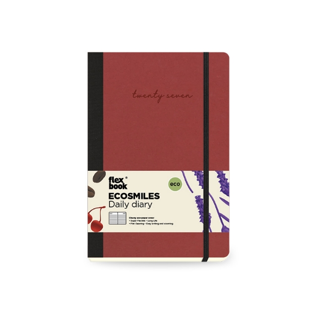 DIARY 894117 ECOSMILES 4100 CHERRY ΗΜΕΡΗΣΙΟ 14x20cm