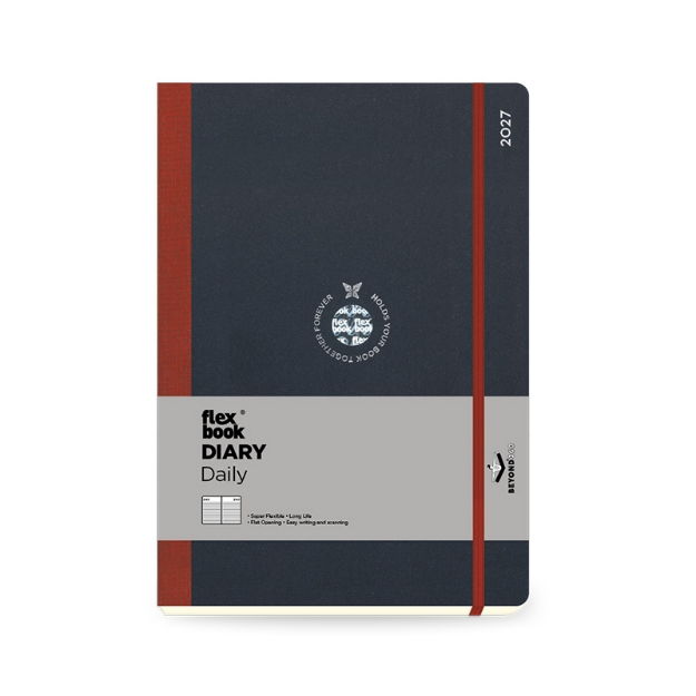 DIARY 894186 FLEX GLOBAL BLACK-RED ΗΜΕΡΗΣΙΟ 17x24cm