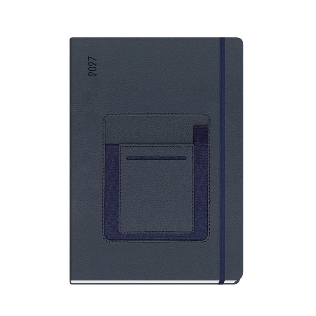 DIARY 897477 PEN HOLDER PLUS BLUE ΗΜΕΡΗΣΙΟ 17x24cm