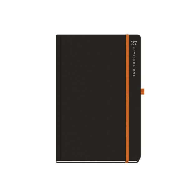 DIARY 899181 BLACK RAINBOW BLACK-ORANGE ΗΜΕΡΗΣΙO 14x21cm