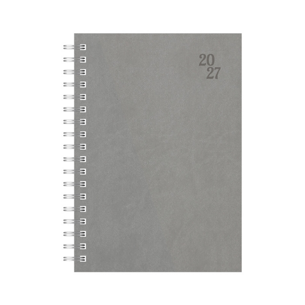 DIARY 899372 SPIRAL 230 GREY ΗΜΕΡΗΣΙΟ 17x24cm