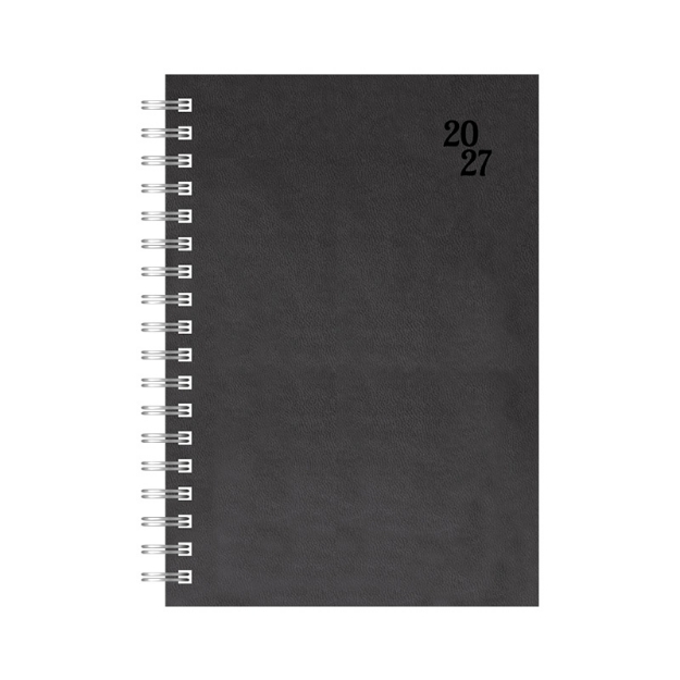DIARY 899389 SPIRAL 230 BLACK ΗΜΕΡΗΣΙΟ 17x24cm
