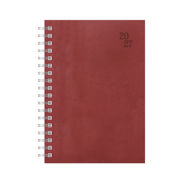 DIARY 899402 SPIRAL 230 BURGUNDY ΗΜΕΡΗΣΙΟ 17x24cm