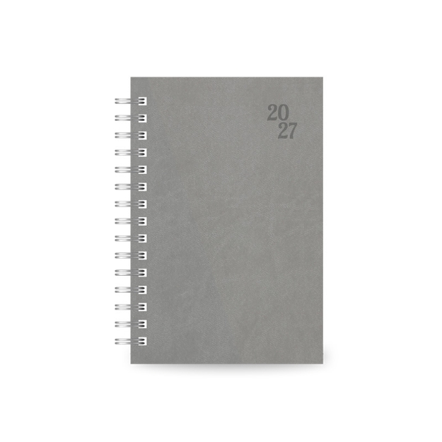 DIARY 899440 SPIRAL 230 GREY ΗΜΕΡΗΣΙΟ 14x21cm
