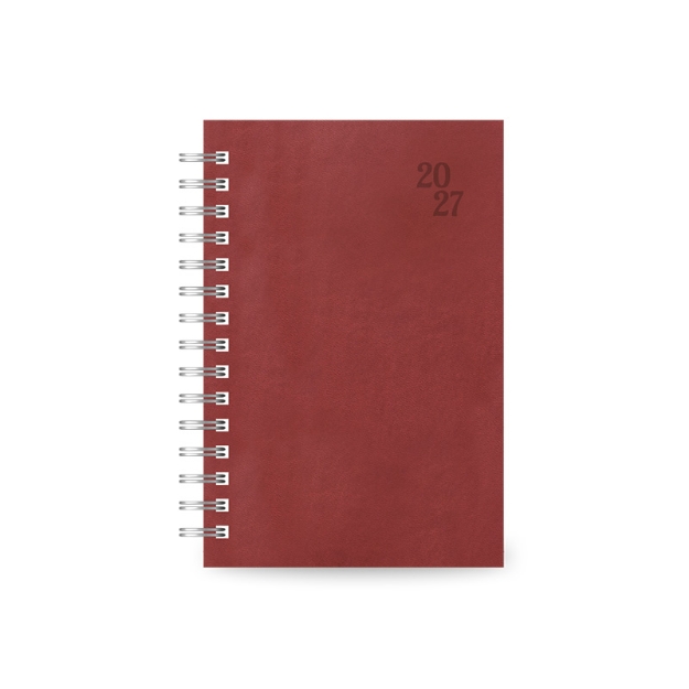 DIARY 899471 SPIRAL 230 BURGUNDY ΗΜΕΡΗΣΙΟ 14x21cm