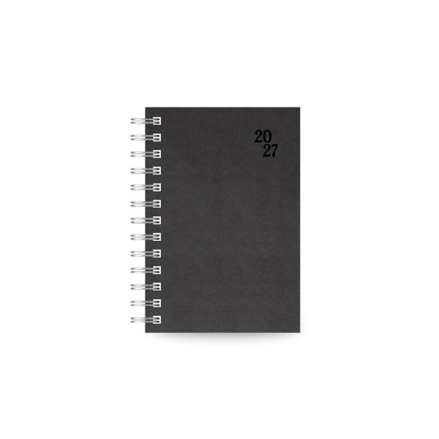 DIARY 899525 SPIRAL 230 BLACK ΗΜΕΡΗΣΙΟ 11x16cm