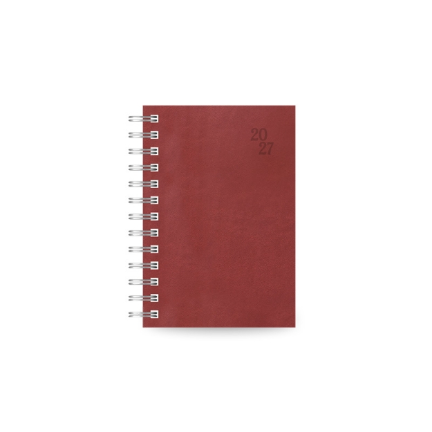 DIARY 899549 SPIRAL 230 BURGUNDY ΗΜΕΡΗΣΙΟ 11x16cm