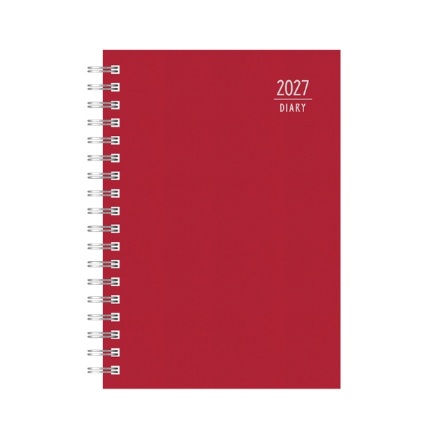DIARY 899587 SPIRAL 220 RED ΗΜΕΡΗΣΙΟ 17x24cm