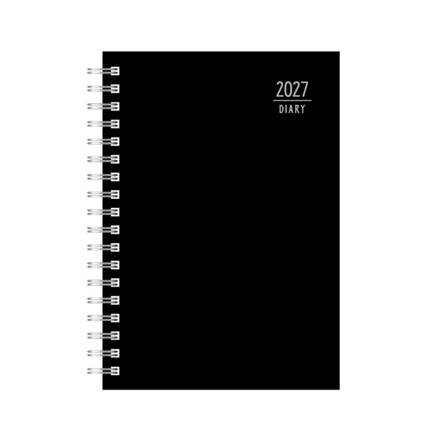 DIARY 899600 SPIRAL 220 BLACK ΗΜΕΡΗΣΙΟ 17x24cm