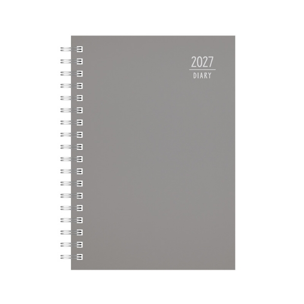 DIARY 899617 SPIRAL 220 GREY ΗΜΕΡΗΣΙΟ 17x24cm