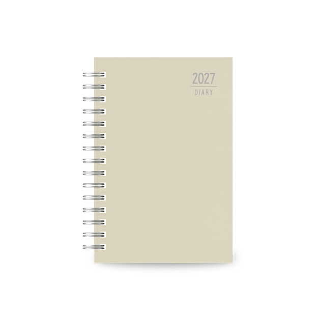 DIARY 899662 SPIRAL 220 BEIGE ΗΜΕΡΗΣΙΟ 14x21cm