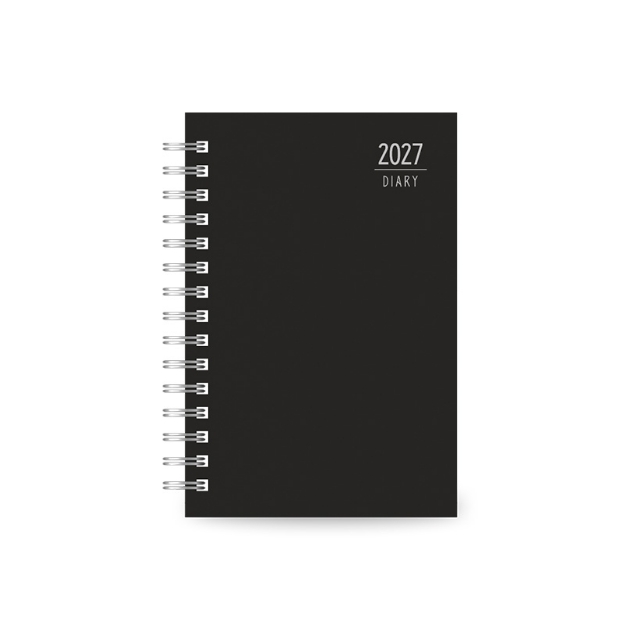 DIARY 899679 SPIRAL 220 BLACK ΗΜΕΡΗΣΙΟ 14x21cm