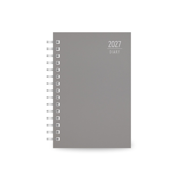 DIARY 899686 SPIRAL 220 GREY ΗΜΕΡΗΣΙΟ 14x21cm
