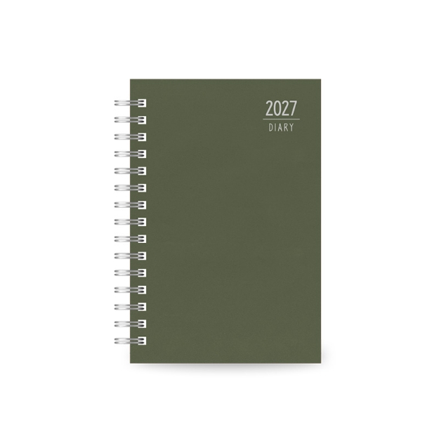 DIARY 899693 SPIRAL 220 OLIVE ΗΜΕΡΗΣΙΟ 14x21cm