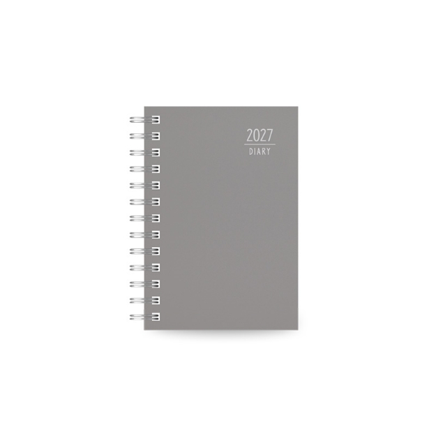 DIARY 899747 SPIRAL 220 GREY ΗΜΕΡΗΣΙΟ 11x16cm