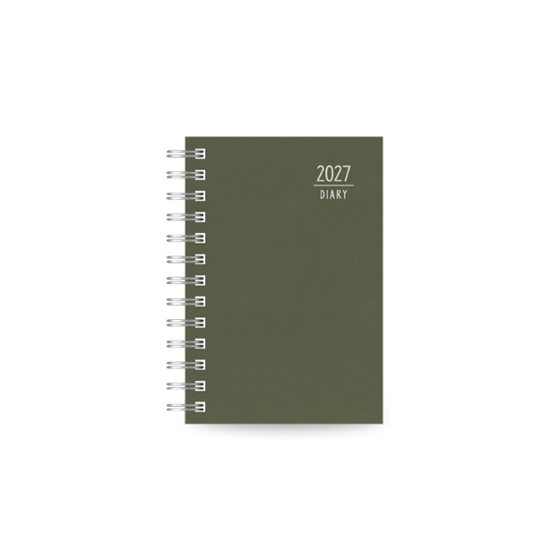 DIARY 899754 SPIRAL 220 OLIVE ΗΜΕΡΗΣΙΟ 11x16cm