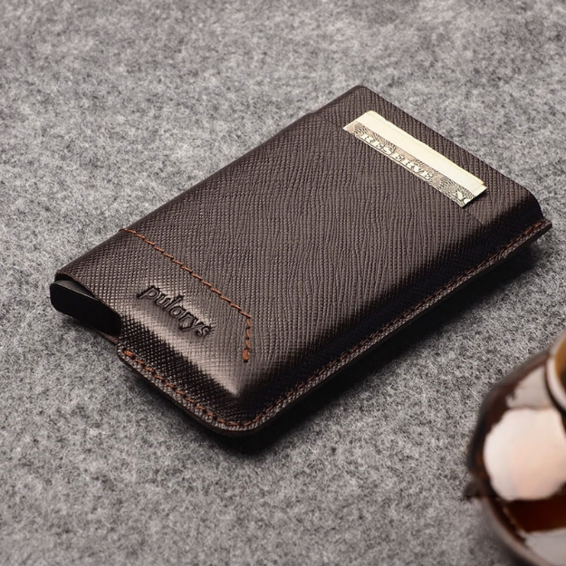 PULARYS GOBI-SAFFIANO 172436339 DARK CHOCOLATE
