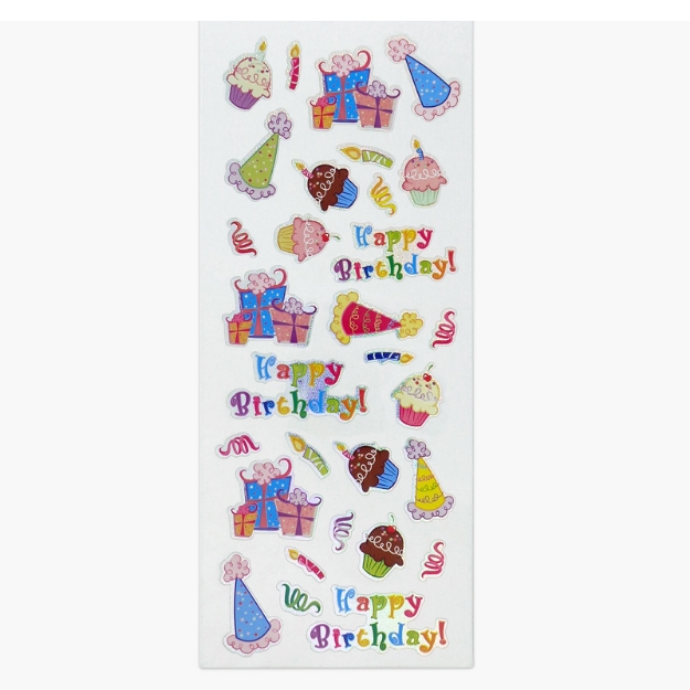 ΑΥΤΟΚΟΛΛΗΤΑ STICKERS  917 HAPPY BIRTHDAY 31X11cm