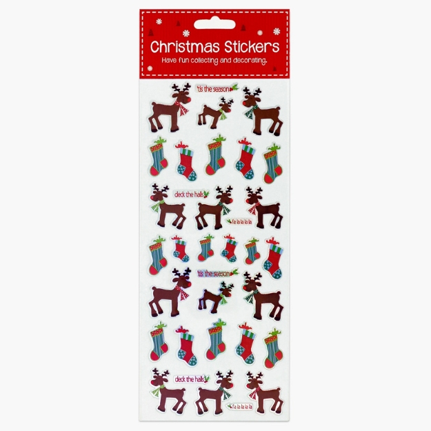 ΑΥΤΟΚΟΛΛΗΤΑ STICKERS  848 XMAS RUDOLPH 31X11cm