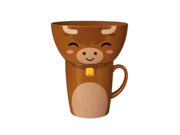 ΣΕΤ i-TOTAL XL2521H BREAKFAST SET HIGHLAND COW