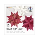 ΧΑΡΤΙ URSUS 15x15/80gr ORIGAMI STARS "LUCY" RED